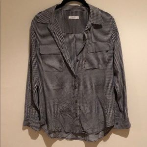 Equipment Houndstooth Blouse